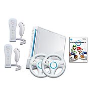 Nintendo Wii with Controllers & Mario Kart Bundle | 2P Gaming