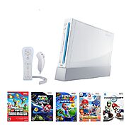 Nintendo Wii Console Bundle | Super Mario Bros & Mario Kart – 2P Gaming