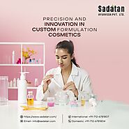 Custom Formulation Cosmetics Designed by Sadatan Ayurveda for Your Brand’s Success