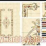 Luxury Marble Inlay Flooring Designs Project & Installation – Handcrafted Marble Inlay Art Furniture: Shop Now