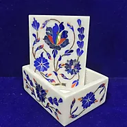 Elegant Marble Inlay Jewelry Box Collection