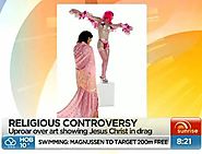 Uproar over religious artwork - watch now
