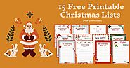 15 Free Printable Christmas Lists (PDF Download!)