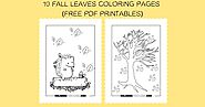 10 Fall Leaves Coloring Pages (Free PDF Printables)