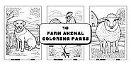 Farm Animal Coloring Pages - Coloring Fun Pages