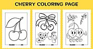 10 Cherry Coloring Page - Coloring Fun Pages