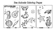 6 Sea Animals Coloring Pages - Coloring Fun Pages