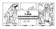 10 T-Rex Coloring Pages - Coloring Fun Pages