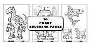 10 Robot Coloring Pages - Coloring Fun Pages