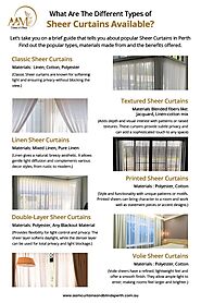 Sheer Curtains Types: Stylish Options for Every Home | AAM Curtains & Blinds