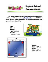 Tropical Island Jumping Castle