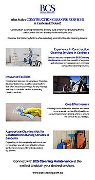 What Makes Construction Cleaning Services in Canberra Efficient | BCS Cleaning