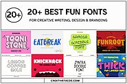 20+ Best Fun Fonts For Creative Writing, Design & Branding