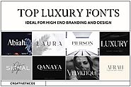 50+ Top Luxury Fonts Ideal for High-End Branding and Design