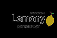 Lemony Outline Font – AdjectivesThat