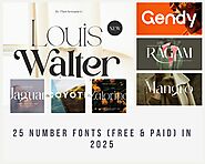 25 Number Fonts (Free & Paid) In 2025 - Creative Ultra