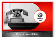 Old Fashioned Telephone PowerPoint Template