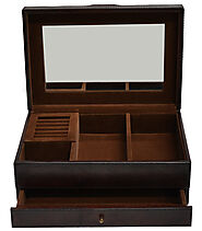 Leather Jewellery Box Tan Australia