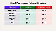 SharkPapers.com Pricing Structure