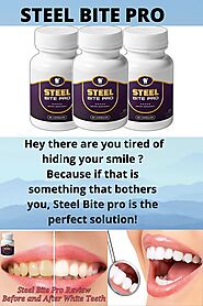 STEEL BITE PRO WILL GIVE YOU YOUR SMILE BACK | Healthy teeth, Teeth cleaning, Natural solutions