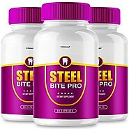 (3 Pack) Steel Bite Pro for Teeth and Gum Repair, Authentic Steel Bite Pro Supplement, Dental Health Support Capsule,...