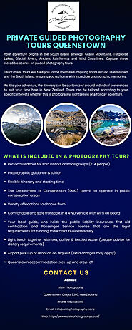 PRIVATE GUIDED PHOTOGRAPHY TOURS QUEENSTOWN