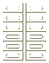 3-1/2 x 1-2/3 Inch Cassette Tape Face Label 12 per sheet