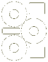 Neato Compatible 4.52 CD & DVD Label 3 per sheet