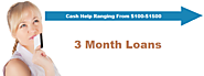 3 Month Loans For Bad Credit Keep Your Unique Financial Plan