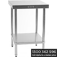 Commercial Stainless Steel Bench and Shelves