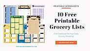 10 Free Printable Grocery Lists (PDF Download)