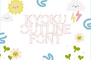 Kyoku Outline Font (Free Download) - ArtQo