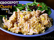 Crockpot Cheesy Chicken & Rice - Family Fresh Meals