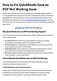 QuickBooks Save as PDF Not Working? Here’s How to Fix - qbookassist Flip PDF | AnyFlip