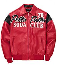 Mens Pelle Pelle Custom Made Soda Club Leather Jacket - Belttalks