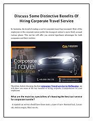 Discuss the Advantages of Hiring Corporate Travel Services