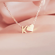 Initial Heart Necklace - Teenytines