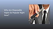 Why Are Disposable Vapes So Popular Right Now?