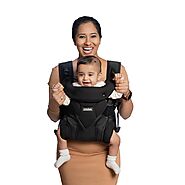 LittleBum Black Shoulder Baby Carrier | Ergonomic & Comfortable | LittleBum.In