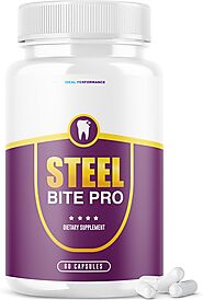 IDEAL PERFORMANCE Steel Bite Pro Teeth Supplement for Teeth and Gum Repair Dental 60 Capsules