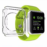 Apple Watch Case 42mm, LUVVITT [Clarity] Full Body Clear Soft Flexible TPU Case with Tempered Screen Protector for Ap...