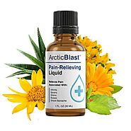 Arctic Blast Pain Relieving Liquid - Topical Pain Relief Rub - Contains DMSO, Menthol, Camphor - Cooling Pain Drops f...