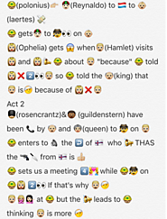 Mr. Mehrotra's Blog: Hamlet Through Emojis