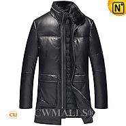CWMALLS® New York Men's Leather Down Coat CW807200