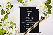 Royal Blue Scroll Wedding Invitation Cards | ASC-5006J | A2zWeddingCards