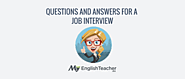 Questions and Answers to Prepare You for a Job Interview in English