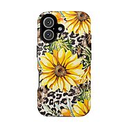 Leopard Sunflower Chic - MagSafe iPhone Series Case – BOGO Cases