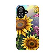 Whimsical Sunflower & Rose Garden - MagSafe iPhone Series Case – BOGO Cases