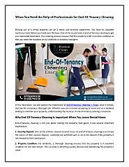 How to Determine if You Need Professional End-of-Tenancy Cleaning Services