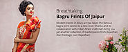 Bagru Print Sarees for Online Shopping